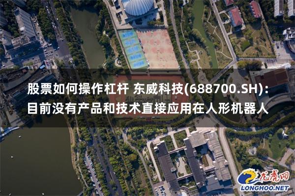 股票如何操作杠杆 东威科技(688700.SH)：目前没有产品和技术直接应用在人形机器人